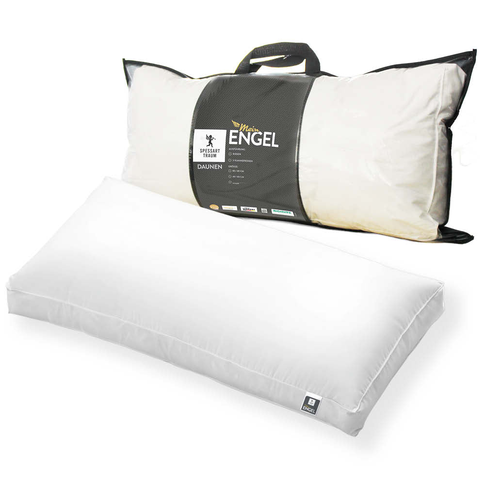 Gänsedaunen Nackenstützkissen Mein Engel, 90 % Gänsedaunen / 10 % Gänsefedern (Außen)