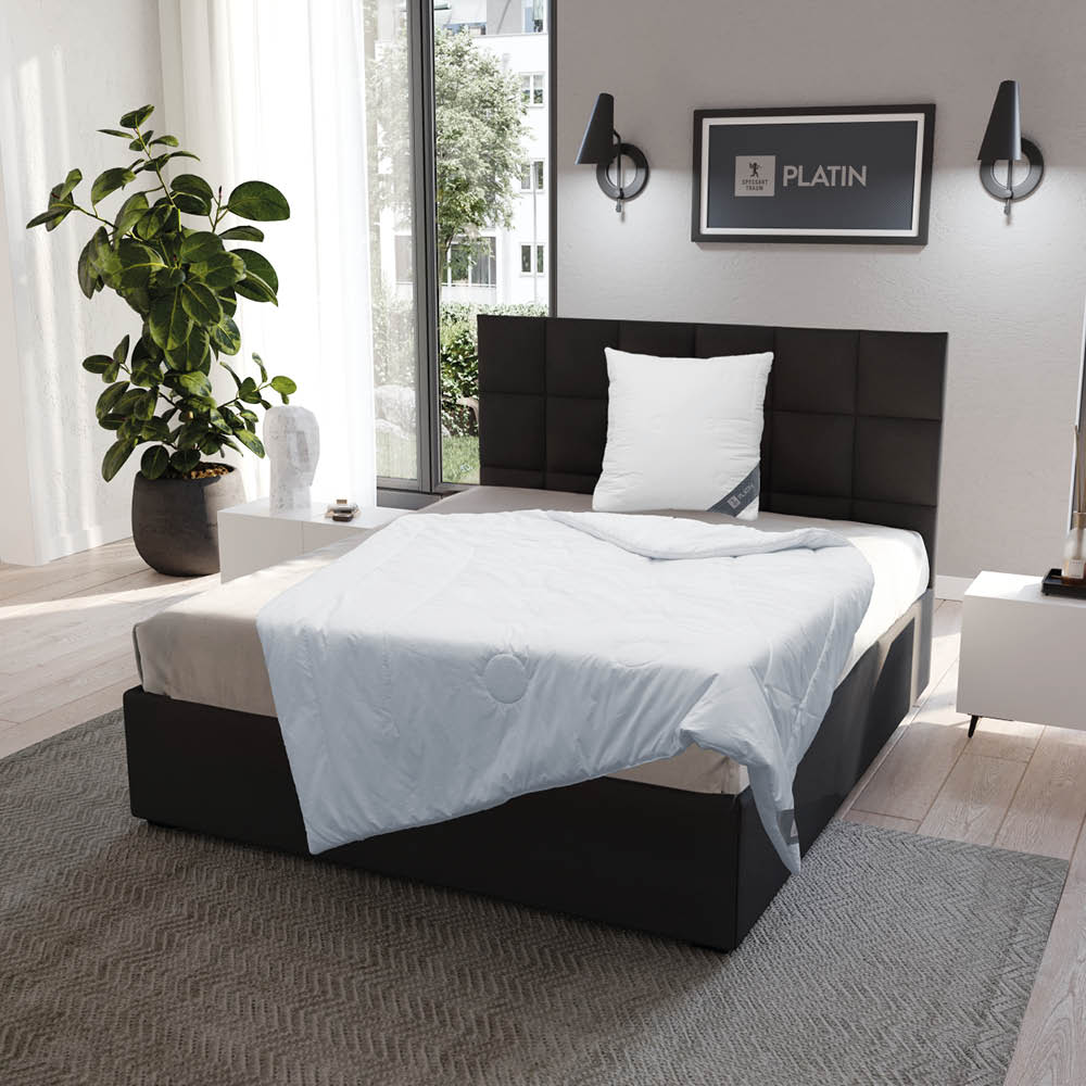 Kaschmirbettdecke Platin, reiner feinster Kaschmir Flaum (superentrgrannt), 100 % Kaschmir