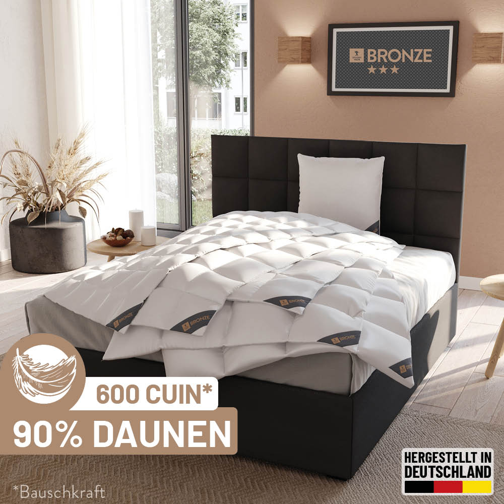 Daunenbettdecke Bronze, 90 % Daunen / 10 % Federn