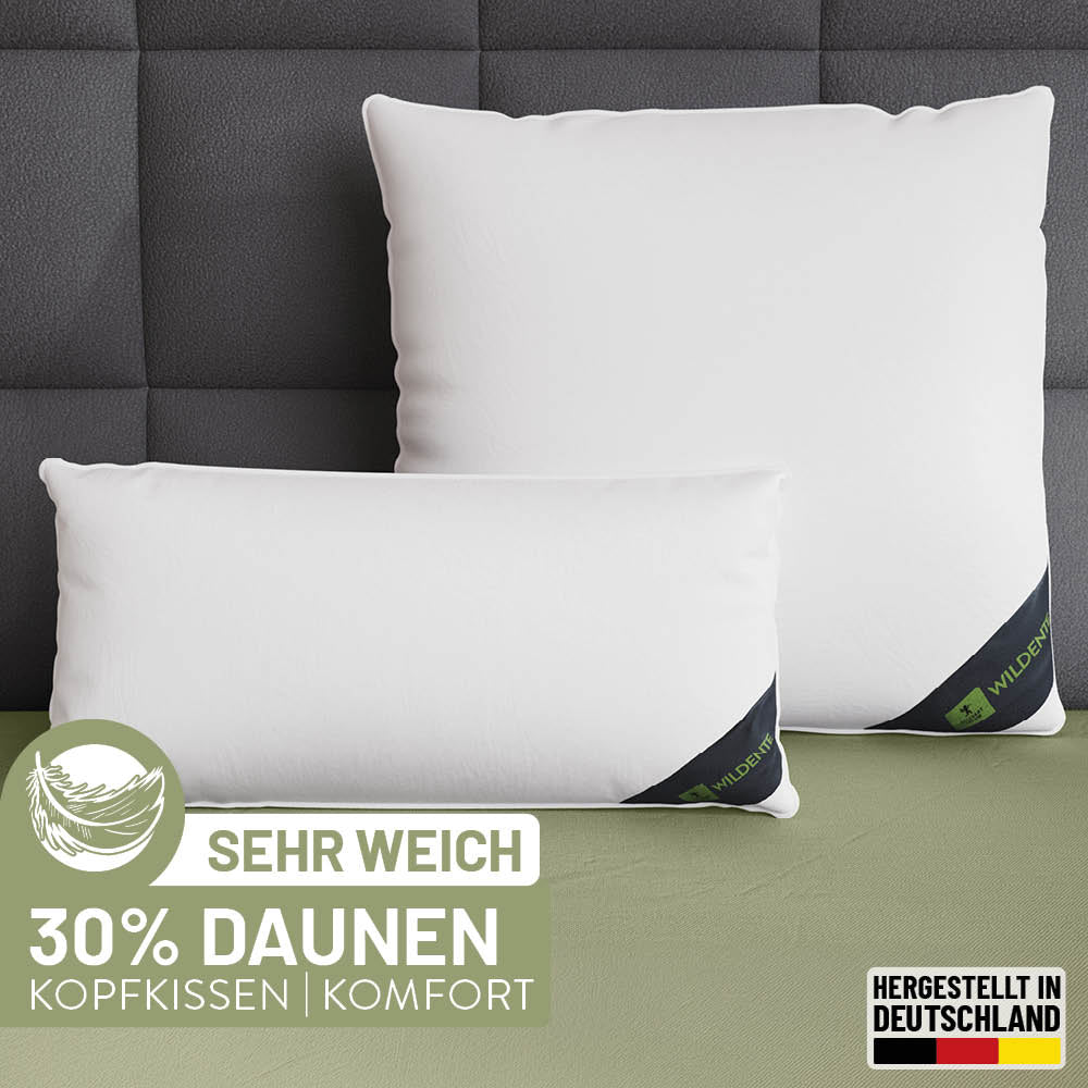Daunenkissen 80x80 - Federleicht schlafen