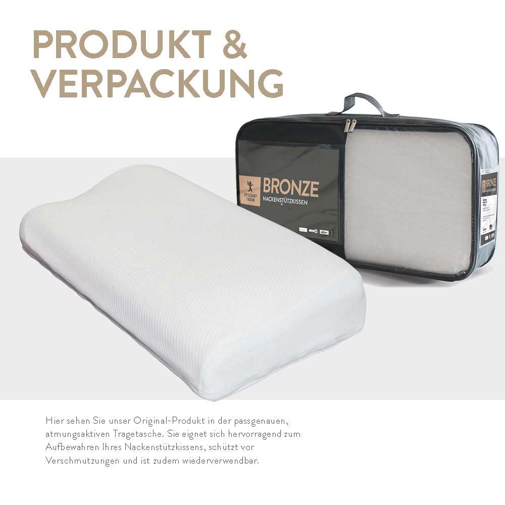 Formschaum Nackenstützkissen Bronze, Formschaum RG 50