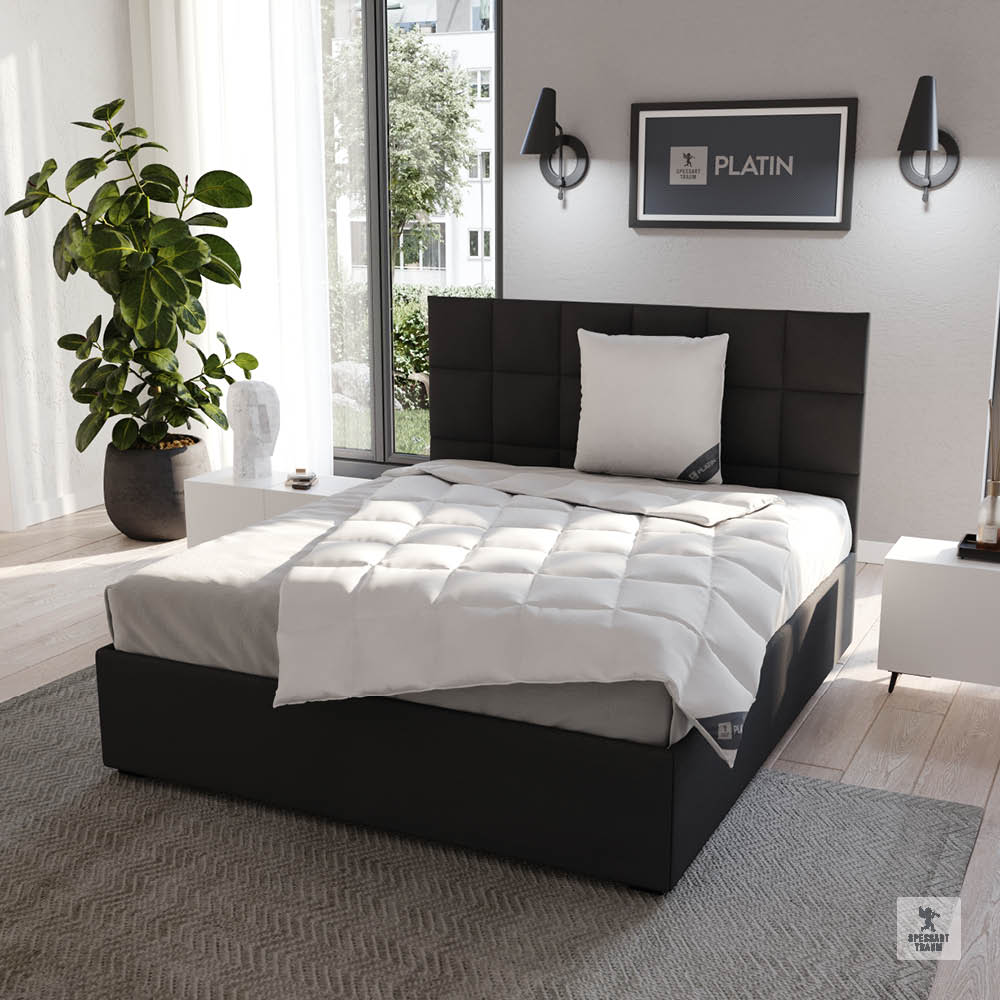 Gänsedaunenbettdecke Platin, 100 % Gänsedaunen