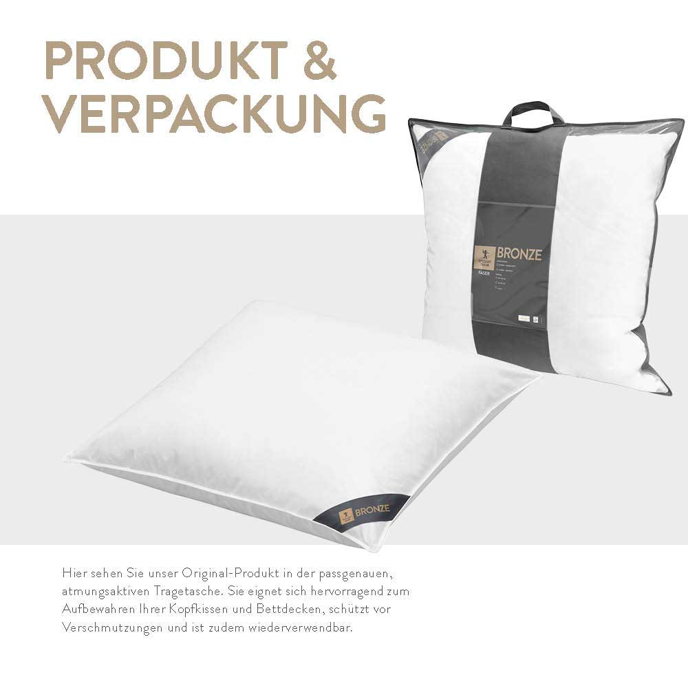 Faserkissen Bronze, hochwertige Faserkugeln, 100 % Polyester