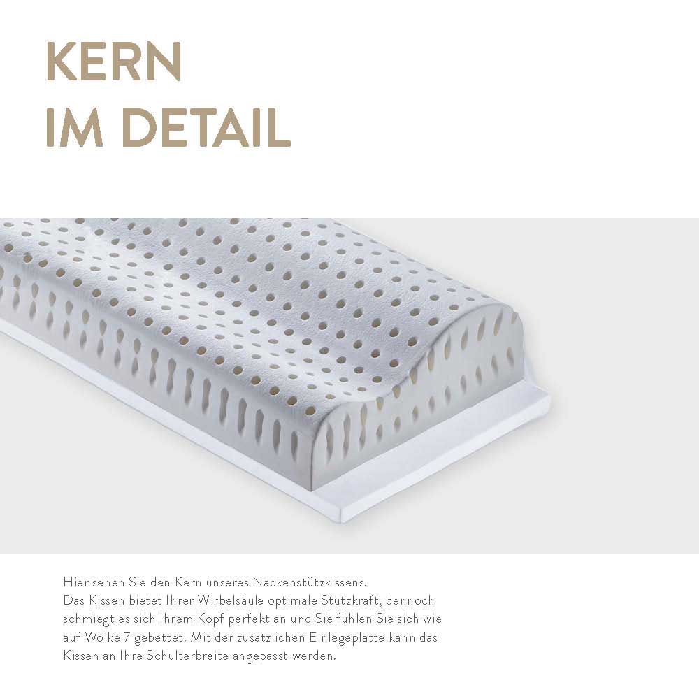 Formschaum Nackenstützkissen Bronze, Formschaum RG 50