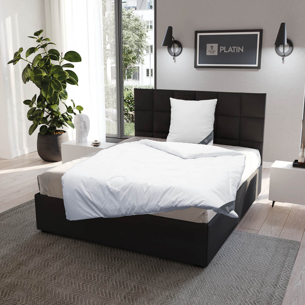 Kaschmirbettdecke Platin, reiner feinster Kaschmir Flaum (superentrgrannt), 100 % Kaschmir