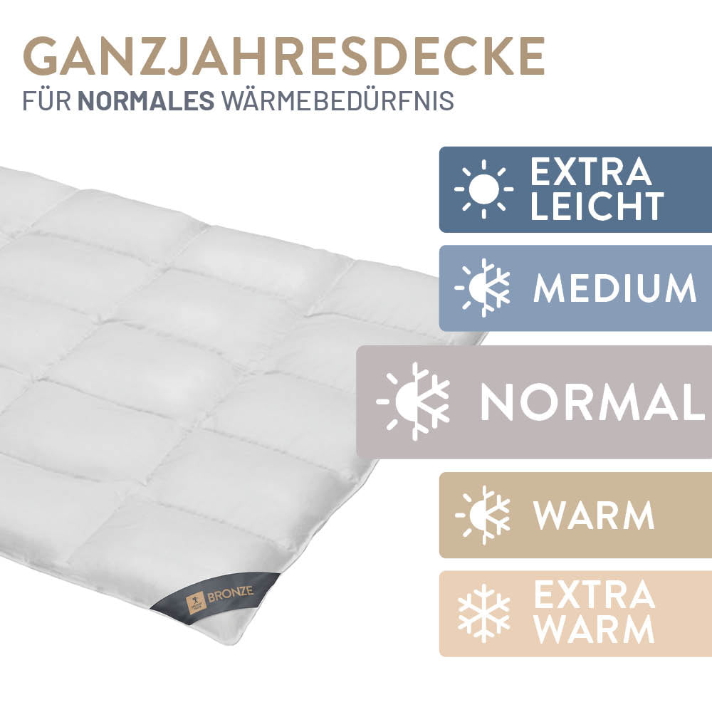 Daunenbettdecke Bronze, 90 % Daunen / 10 % Federn