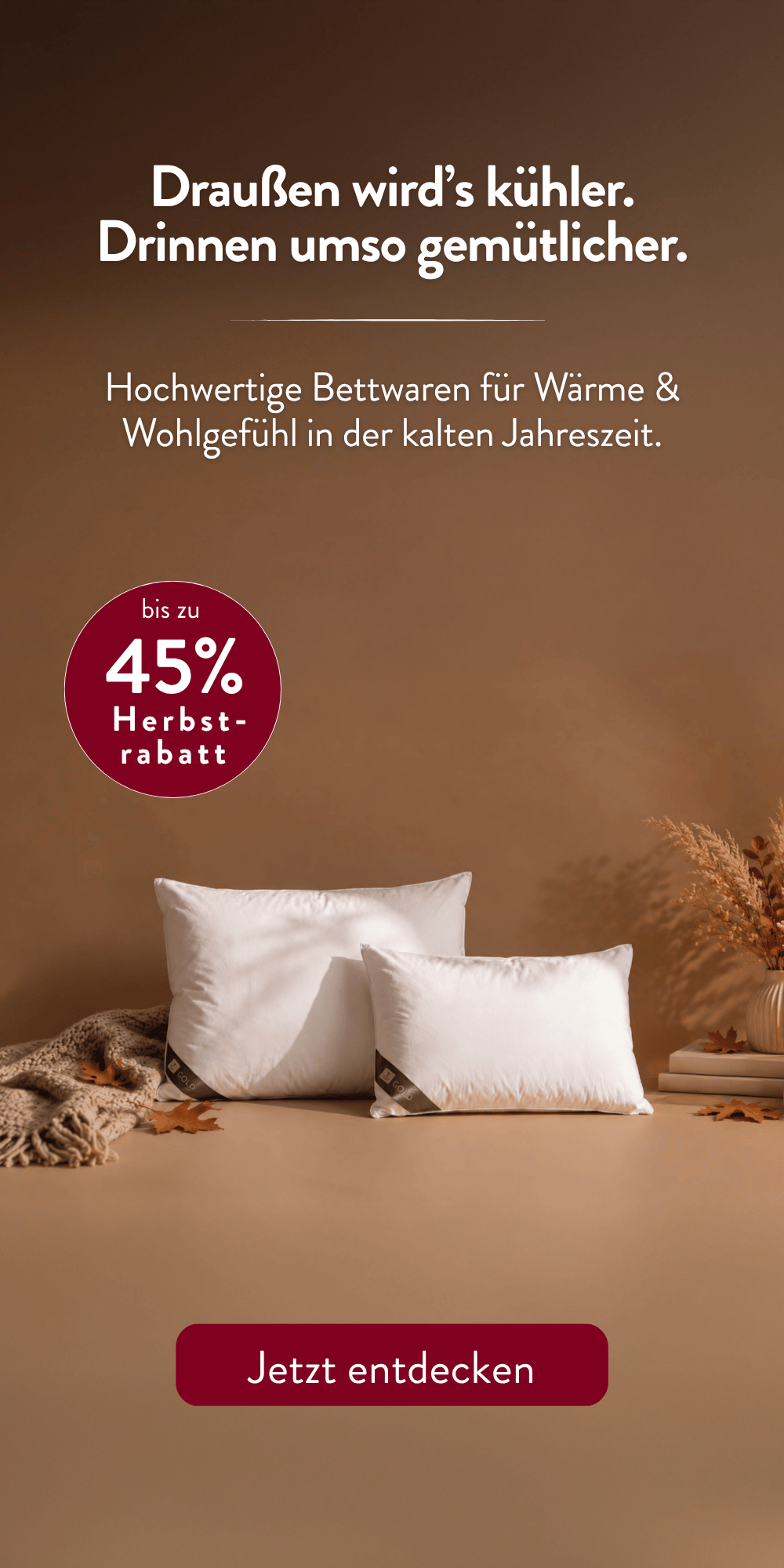 Kopfkissen 40x80 - Hochwertige Qualität