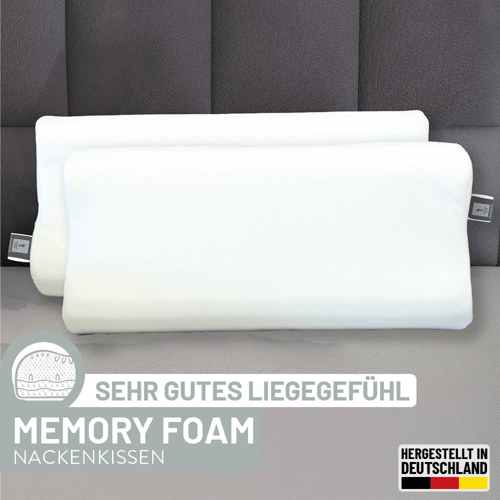 Visco Nackenstützkissen Silber, Visco-Comfortschaum RG 50