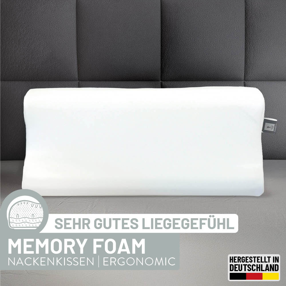 Visco Nackenstützkissen Silber, Visco-Comfortschaum RG 50