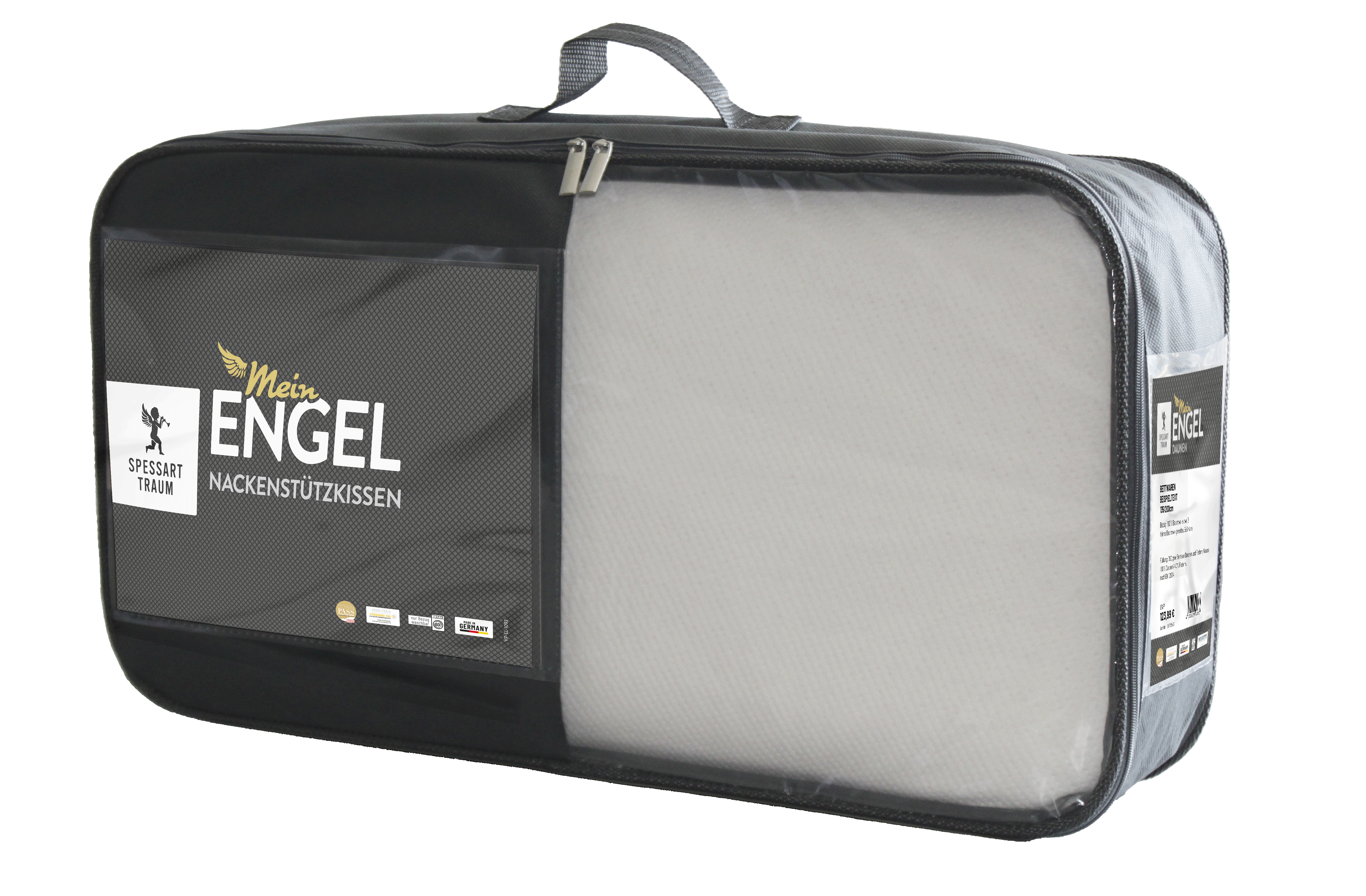Nackenstützkissen Mein Engel, Winter- und Sommerseite