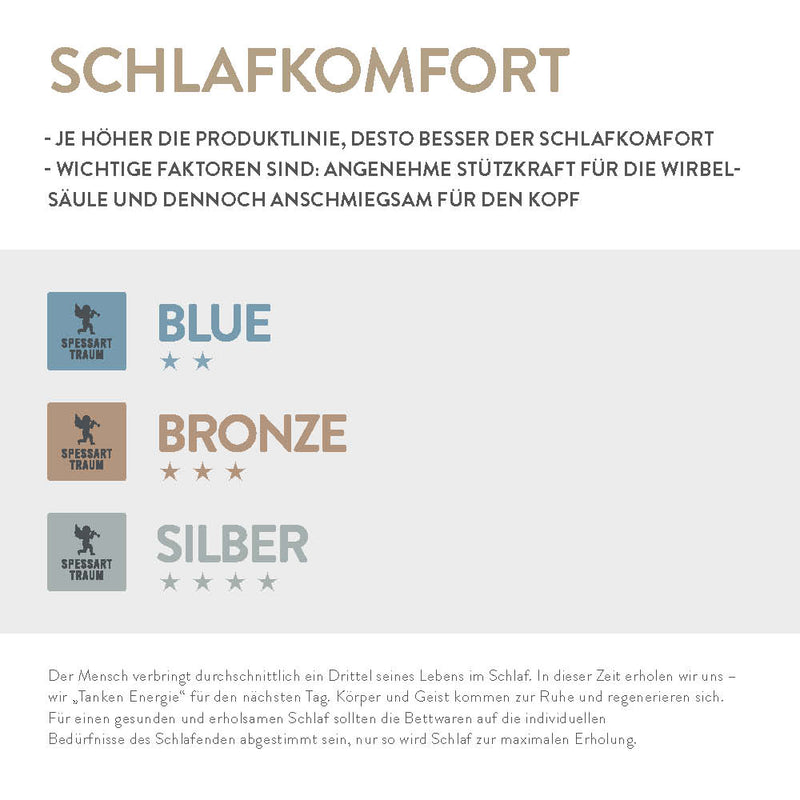 Formschaum Nackenstützkissen Spessarttraum Blue, Formschaum RG 35